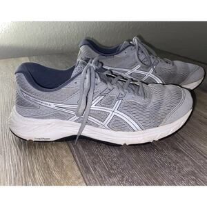 Asics Gel-Contend 6 1012A570 Running Sneaker Shoes Women's US Size 8 Gray White